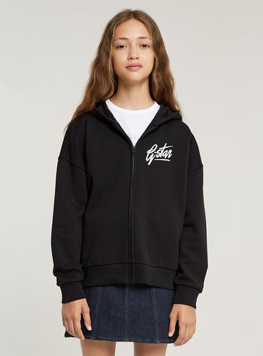 Sudadera con Capucha Zipp Brushed para Niñas